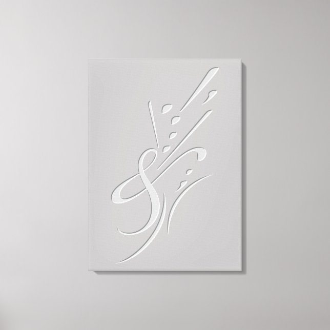 Lienzo Tipografía (composición abstracta) (Anverso)