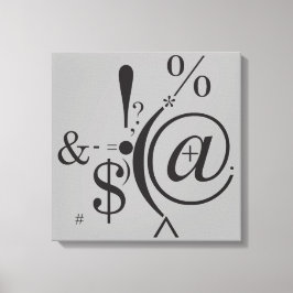 Lienzo Tipografía (composición abstracta)