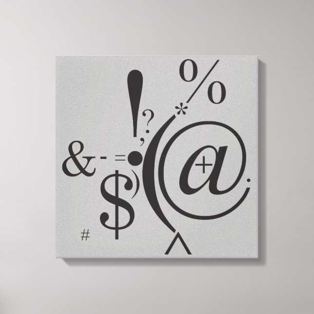 Lienzo Tipografía (composición abstracta) (Anverso)