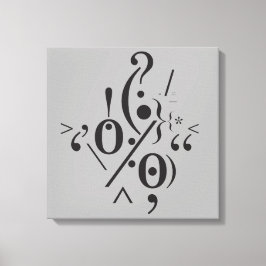 Lienzo Tipografía (composición abstracta)