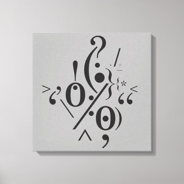 Lienzo Tipografía (composición abstracta) (Anverso)