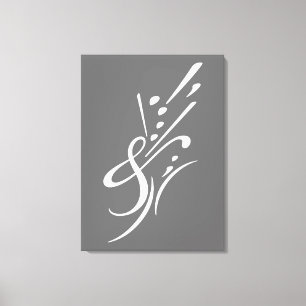 Lienzo Tipografía (composición abstracta)