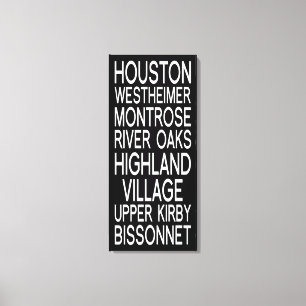 Lienzo Tipografía de Houston el  