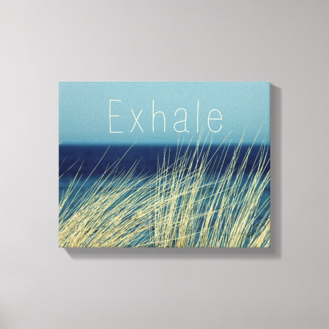 Lienzo Tipografía inspiradora del océano para calumnias/a (Anverso)