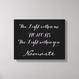 Lienzo Tipografía Inspiradora en blanco negro