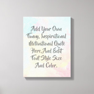 Lienzo Tipografía moderna personalizada