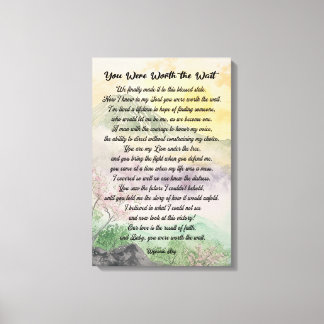 Lienzo Tipografía moderna Poema de amor Imprimir tela est