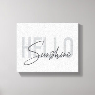 Lienzo Tipografía moderna, simple, fresca Hola Sunshine
