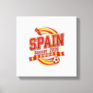 Lienzo Tipografía Negrita de Fútbol de España 2026 País F