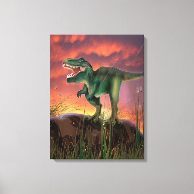 Lienzo Tiranosaurio Rex (Anverso)