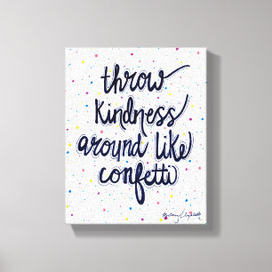 Lienzo Tirar Amabilidad alrededor como Confetti