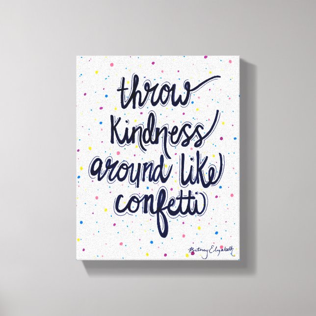 Lienzo Tirar Amabilidad alrededor como Confetti (Anverso)
