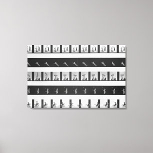 Lienzo Tiras de la imagen para un praxinoscope