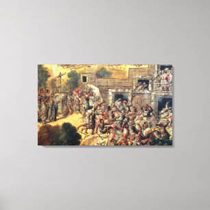 Lienzo Tire hacia abajo el revestimiento cruzado los