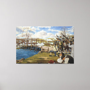 Lienzo Tiro oído 'alrededor del mundo de Domenick