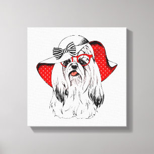 Lienzo Tiroteo de la moda en Yorkie
