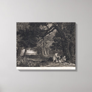 Lienzo Tiroteo, placa 4, grabada por Guillermo Woollett