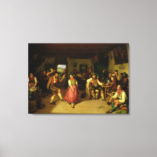 Lienzo Tiroteo y baile de la blanco en Oberbayern, 1841
