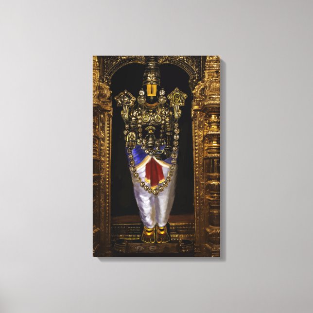 Lienzo Tirupati Venkateshwara Swamy Canvas Wall Art (Anverso)