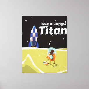 Lienzo Titan vintage travel poster