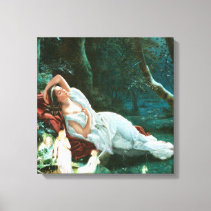 Lienzo Titania durmiendo en la luna Simmons Fae Art