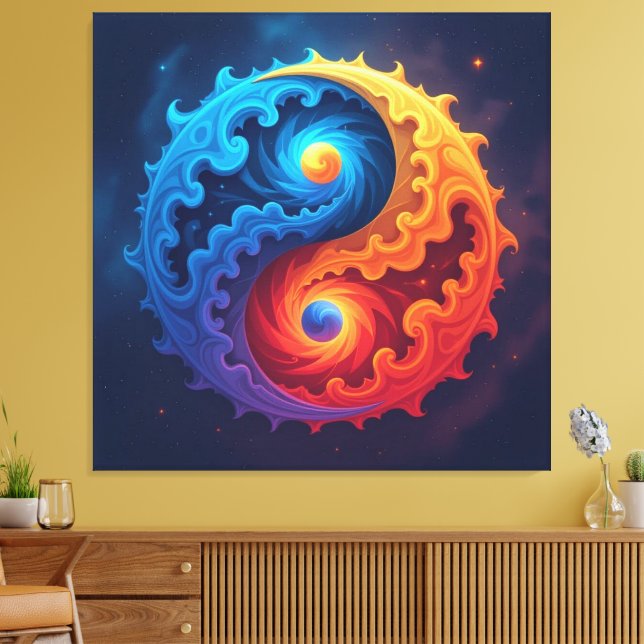 Lienzo *Titel:*   „Yin & Yang – Harmonie der Gegensätze“  (Insitu (Sala de estar))