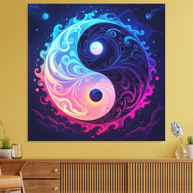 Lienzo *Titel:*   „Yin & Yang – Harmonie der Gegensätze“  (Insitu (Sala de estar))
