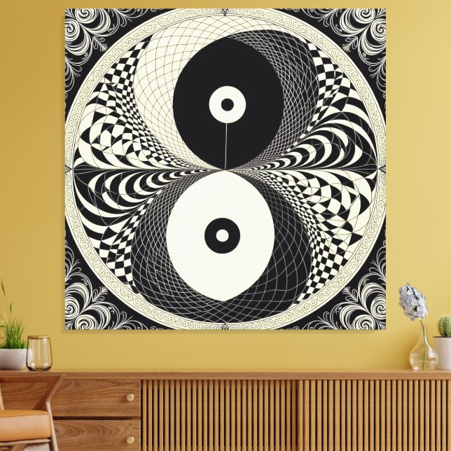 Lienzo *Titel:*   „Yin & Yang – Harmonie der Gegensätze“  (Insitu (Sala de estar))