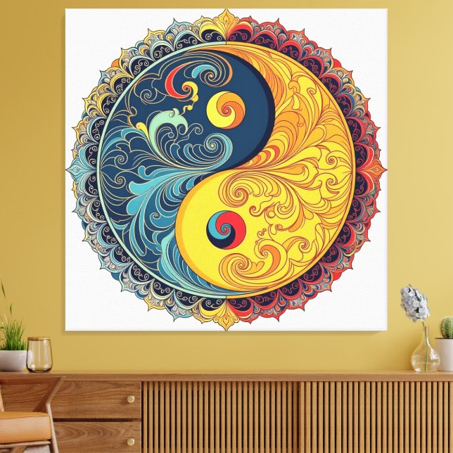 Lienzo *Titel:*   „Yin & Yang – Harmonie der Gegensätze“  (Insitu (Sala de estar))