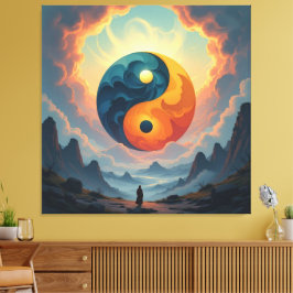 Lienzo *Titel:*   „Yin & Yang – Harmonie der Gegensätze“ 