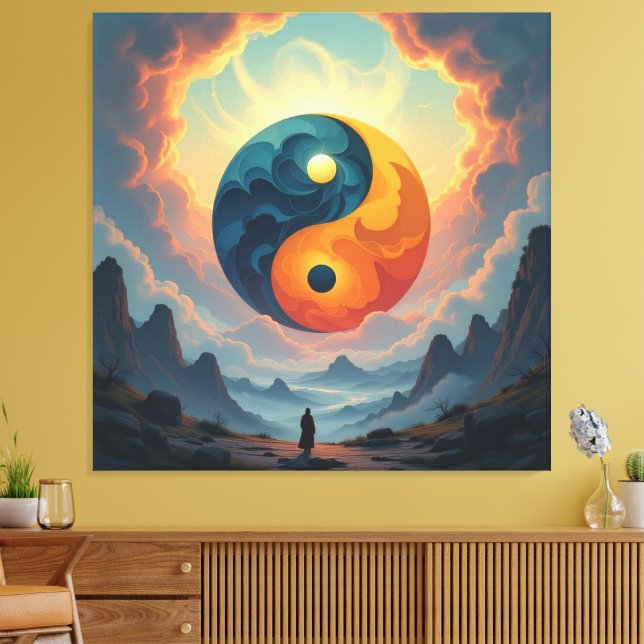 Lienzo *Titel:*   „Yin & Yang – Harmonie der Gegensätze“  (Insitu (Sala de estar))