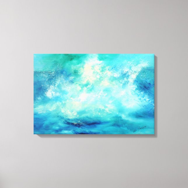 Lienzo título: autor italiano "marina grande" (Anverso)