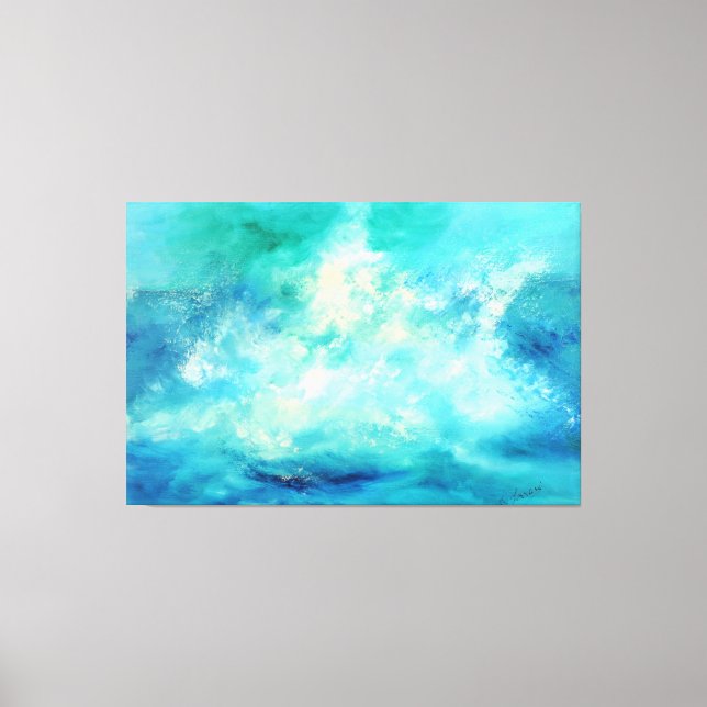 Lienzo título: autor italiano "marina grande" (Anverso)