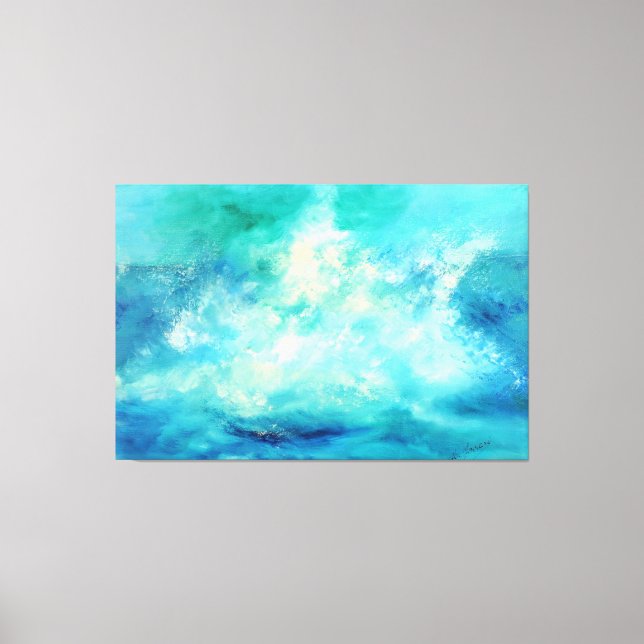 Lienzo título: autor italiano "marina grande" (Anverso)