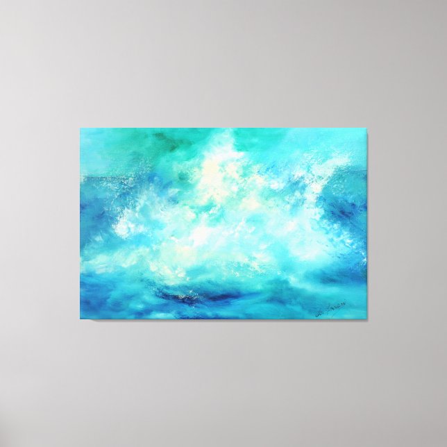 Lienzo título: autor italiano "marina grande" (Anverso)