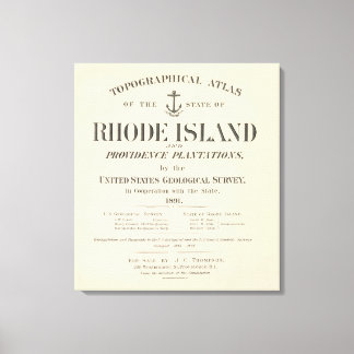 Lienzo Título Página Rhode Island atlas