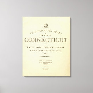 Lienzo Título Página Topo atlas Connecticut