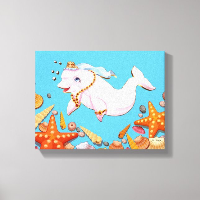 Lienzo Títulos De Tela De Tela Estirada Impresos Del Mar (Anverso)