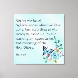 Lienzo Titus 3:5