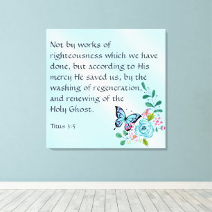 Lienzo Titus 3:5