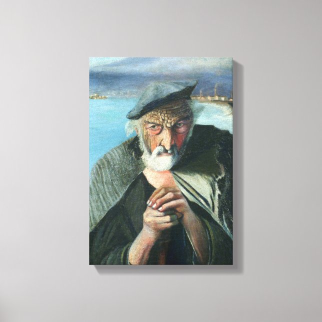 Lienzo Tivadar Csontváry Kosztka El Viejo Pescador (Anverso)