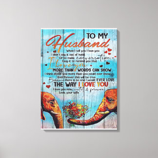 Lienzo To My Husband Letter, Lovely Husband Letter