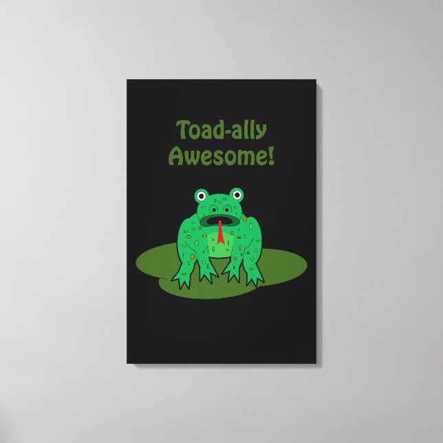 Lienzo Toad-ally Awesome (Anverso)