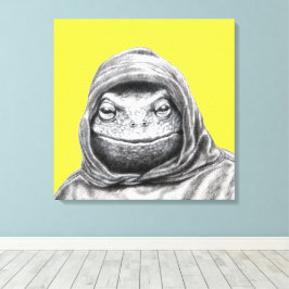 Lienzo Toad in Hoodie (amarillo retro)