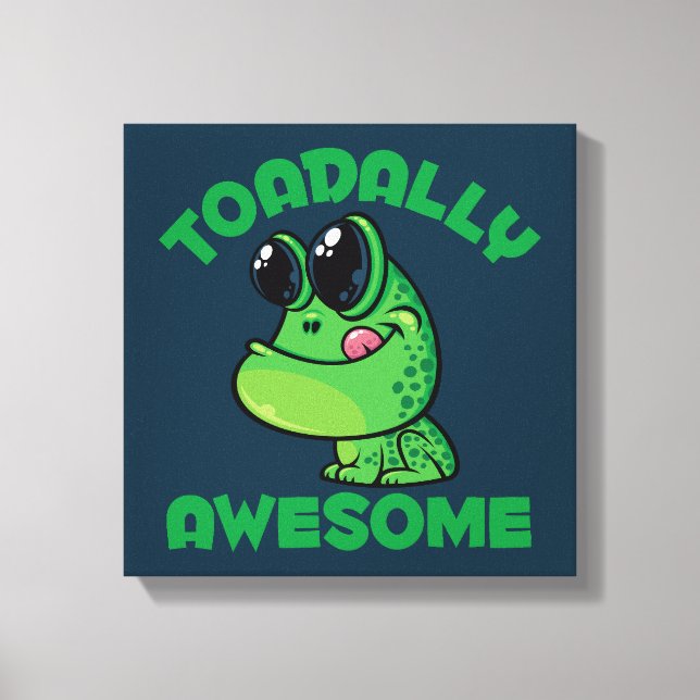 Lienzo Toad Personalizado feliz y asombroso (Anverso)
