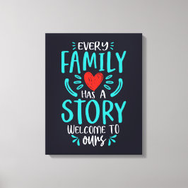 Lienzo Toda Familia Tiene Una Historia
