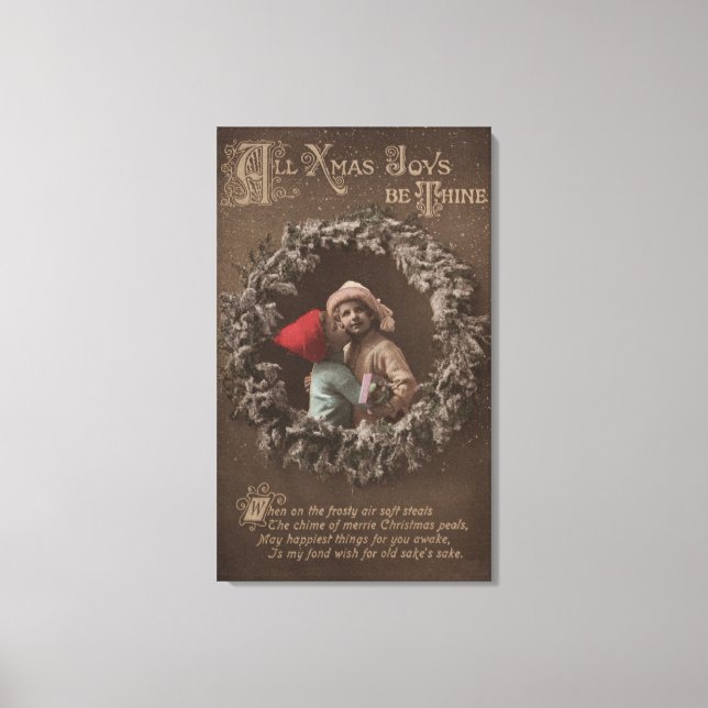 Lienzo Todas las joyas de XMAS son tus pequeños niños bes (Anverso)