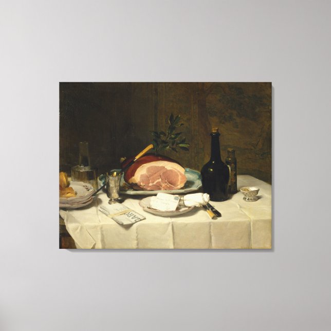 Lienzo Todavía la vida con Ham (Anverso)