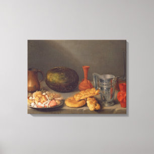 Lienzo Todavía vida con el pan, 1648