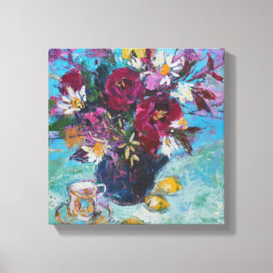 Lienzo Todavía vida con la taza de té 2013